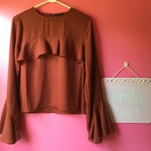 Brown/ Orange Long Sleeve
